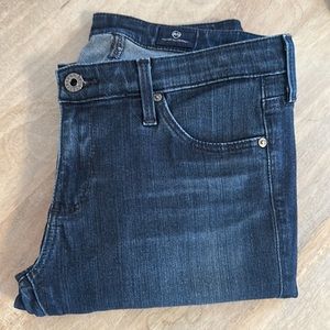 AG ADRIANO GOLDSCHMIED THE LEGGING SUPER SKINNY ANKLE DARK DENIM WASH JEAN